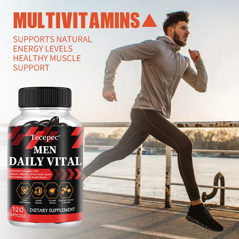 Multivitamines Homme avec Vitamines et Minéraux - Améliore l'Endurance, la Force, la Performance Sportive et la Santé Générale