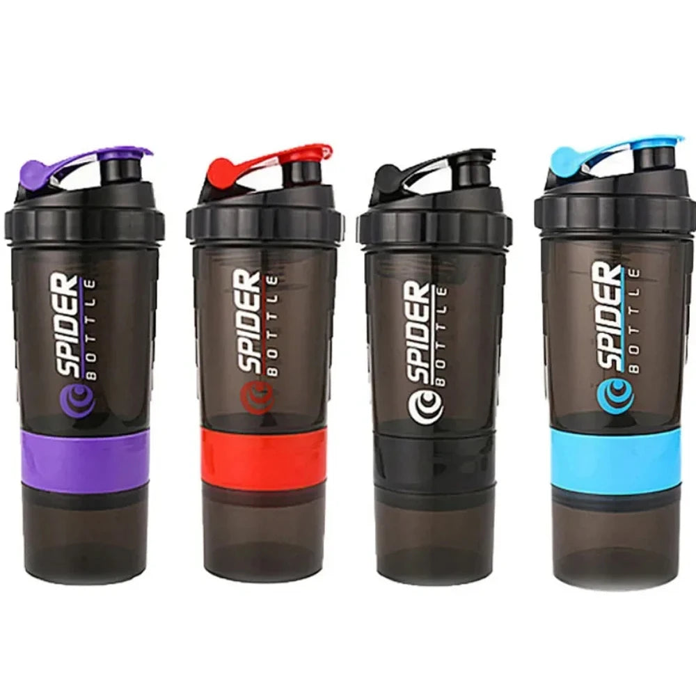 Bouteille Shaker Protéines Premium 590 ml, avec Agitateur Métallique, Idéale pour les Shakes Protéinés et les Boissons Pré-Entraînement