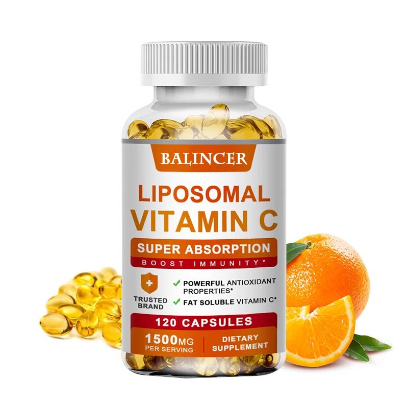 Vitamine C 1500mg avec Zinc 20mg, 120 Gélules, Complément Alimentaire pour la Santé Générale, Végétarien Sans OGM et Sans Gluten