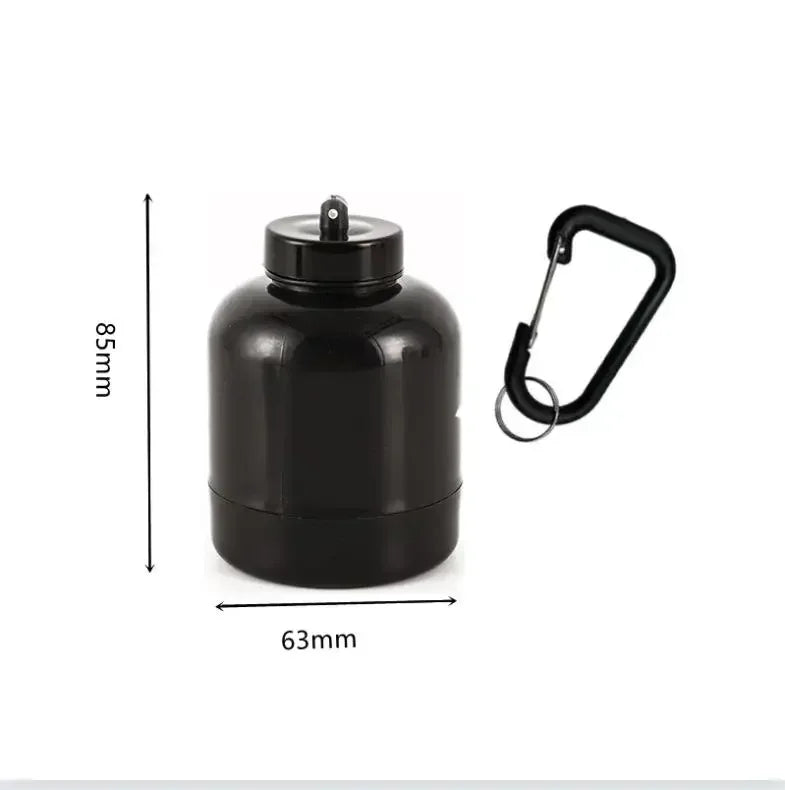 Conteneur portable de poudre protéinée, pilulier, porte-clés protéiné, nutrition sportive, bouteille d'eau, gobelet de supplément de protéines de lactosérum de sport