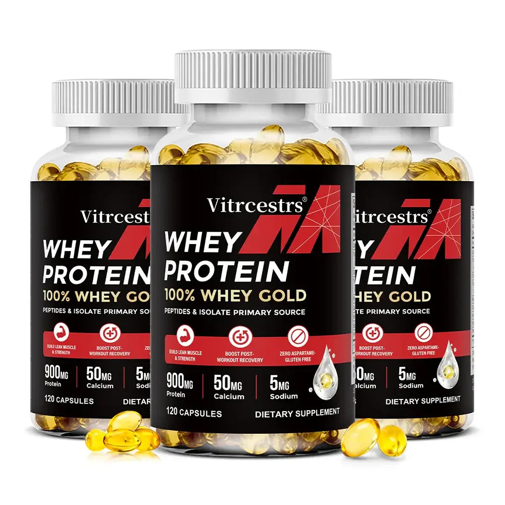 Concentrated whey protein capsules by SOOMIIG for adult sports nutrition