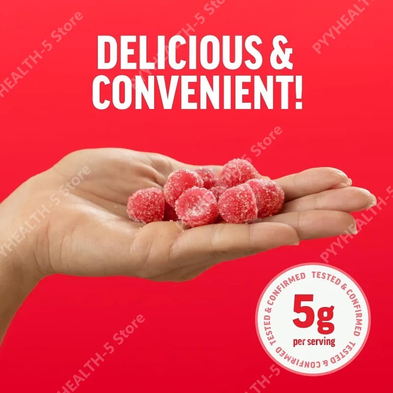 Creatine monohydrate gummies for high performance 60 count jar for high-intensity training
