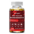 Supplément de fer et d'acide folique, avec vitamine C, B12 et zinc, fortifiant sanguin, soutien de la circulation et du système immunitaire