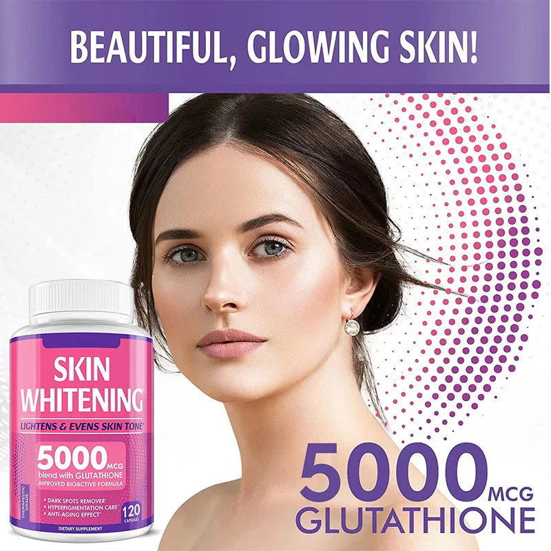 Suppléments de Glutathion, Collagène, Antioxydants, Anti-âge, Immunité, Éclat, Suppléments éclaircissants pour la peau