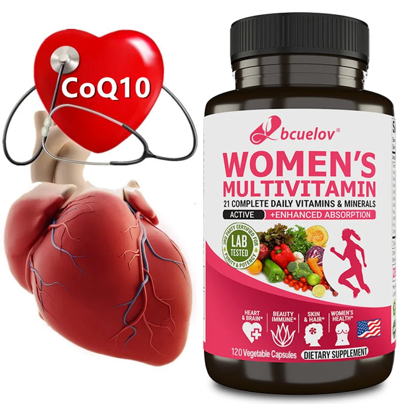 Women’s multivitamin with biotin showing 3x enhanced absorption technology.