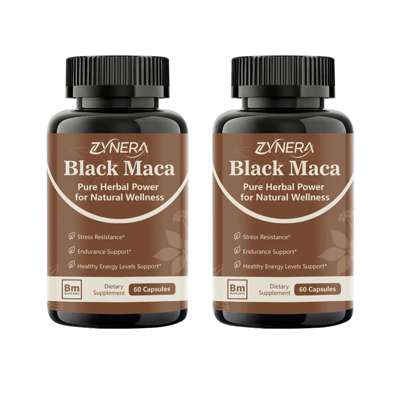 ZYNERA Men's Vitality Capsules | Ashwagandha & Maca Root | Energy, Stamina & Performance Booster | 60 Caps