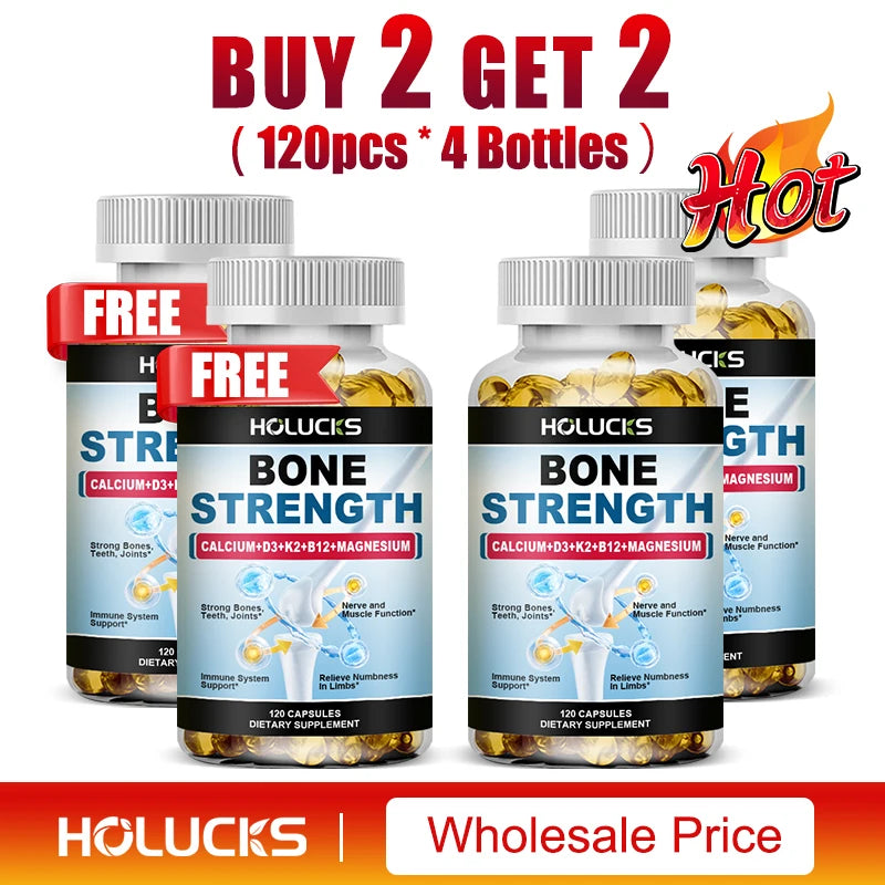 Calcium magnesium vitamin d3 k2 supplement for relieving muscle numbness and discomfort