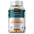 Height growth supplement with l-arginine 60 softgels bottle for peak height support.