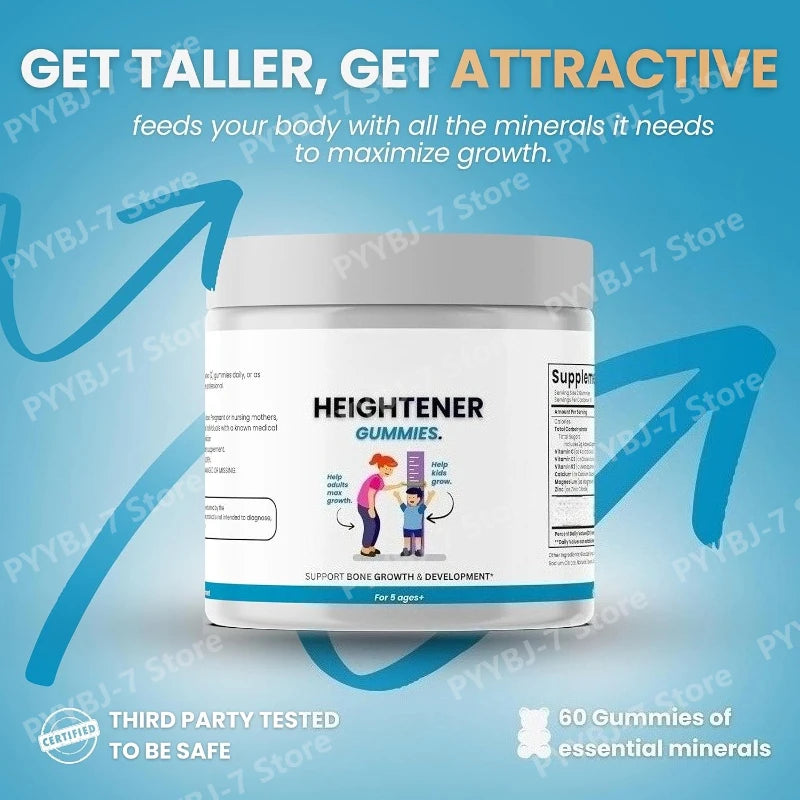 Height growth gummies for kids and adults for both children and adult growth support.