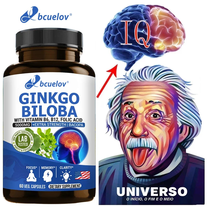 Complément nootropique avancé pour le cerveau Améliore la mémoire, la concentration, stimule l'énergie nerveuse et le QI Vitamines B12, B6