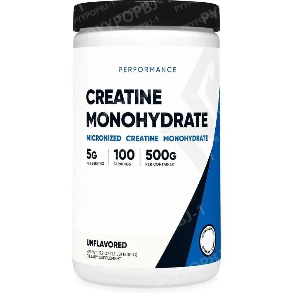 Créatine Monohydrate Poudre Micronisée 500G 5000mg Par Portion 5g 100 Portions 17.9 Oz