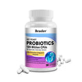 Probiotiques pour la santé digestive 120 milliards d'UFC Prébiotiques et enzymes digestives Supplément probiotique pour adultes, favorise la santé intestinale