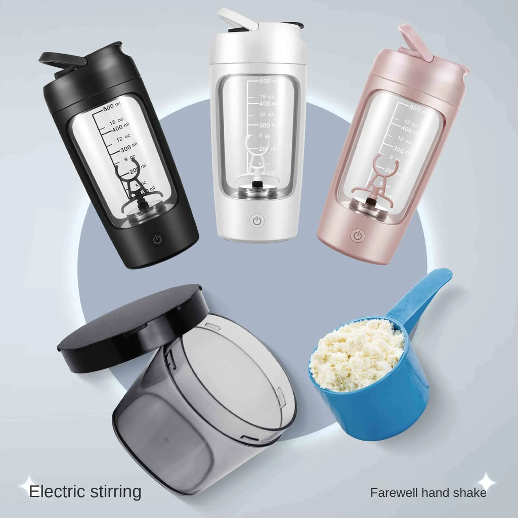 650 ml USB Électrique Portable Bouteille Shaker de Whey Protéine Tasse Mélangeuse Entièrement Automatique Rechargeable Gym Sans BPA Mélangeur à Cocktail