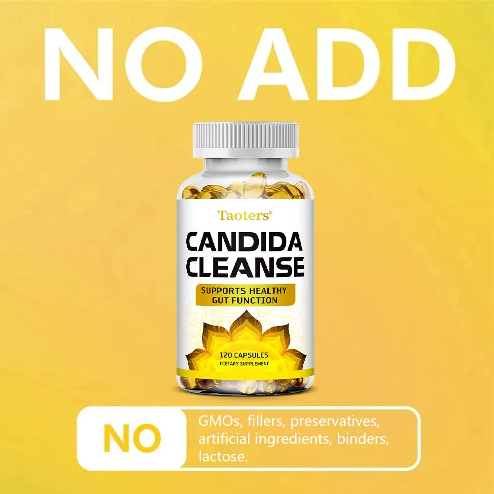 Candida Cleanse - Nettoyage du foie, détoxifiant, favorise la santé intestinale, nettoyage du côlon, stimule l'énergie, 120 gélules
