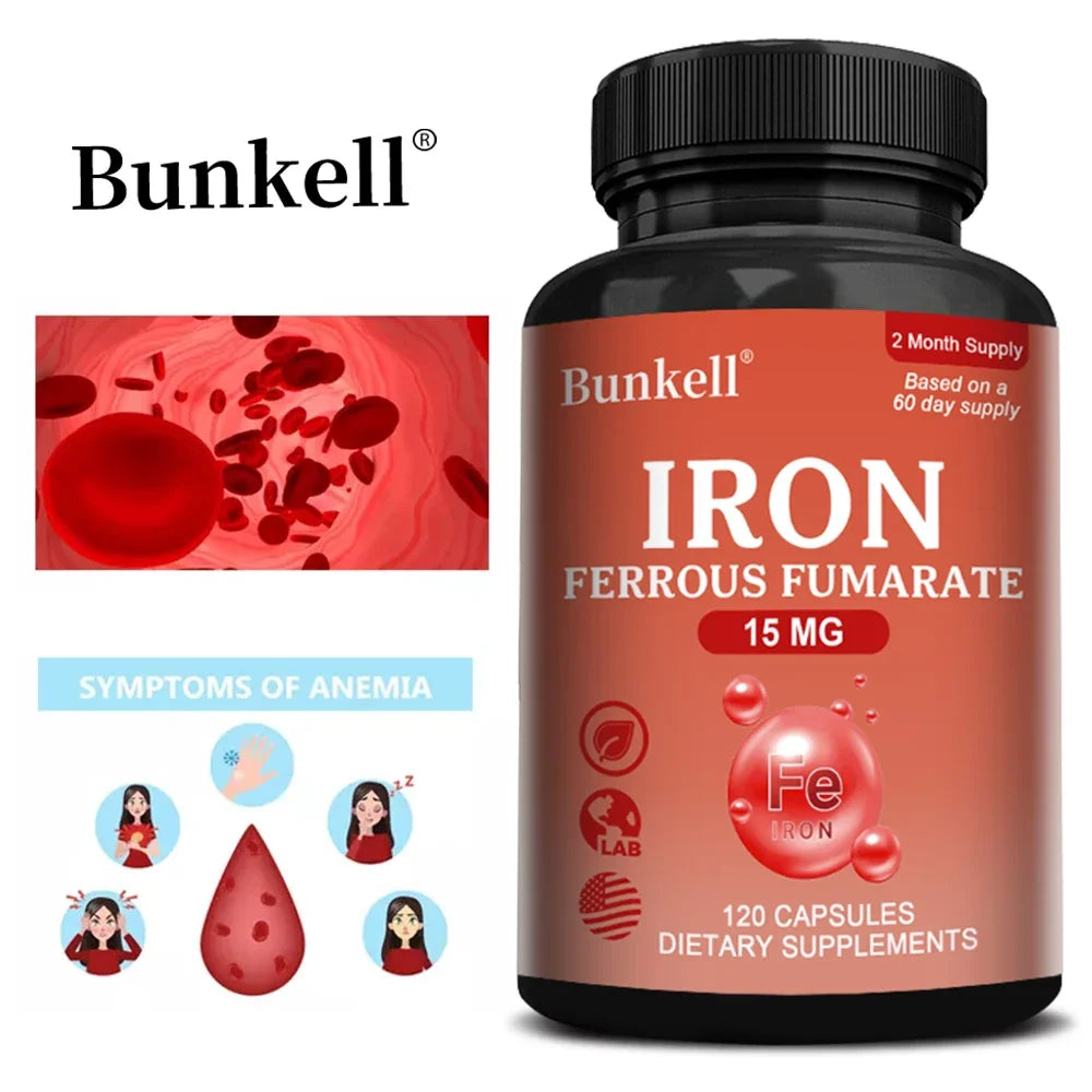 Supplément de fer hématopoïétique pour femmes - Anémie nutritionnelle, taux de fer, immunité, sang, aide à l'équilibre de l'hémoglobine