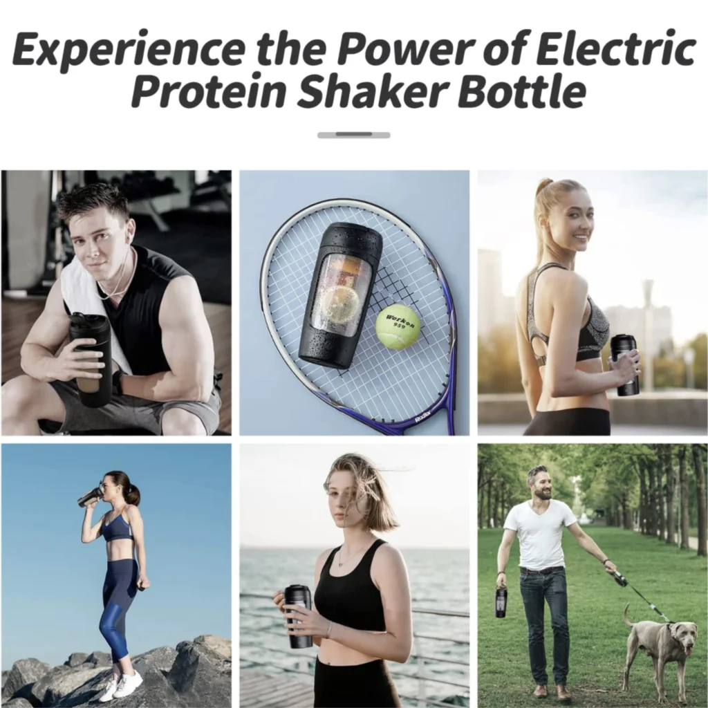 650 ml USB Électrique Portable Bouteille Shaker de Whey Protéine Tasse Mélangeuse Entièrement Automatique Rechargeable Gym Sans BPA Mélangeur à Cocktail