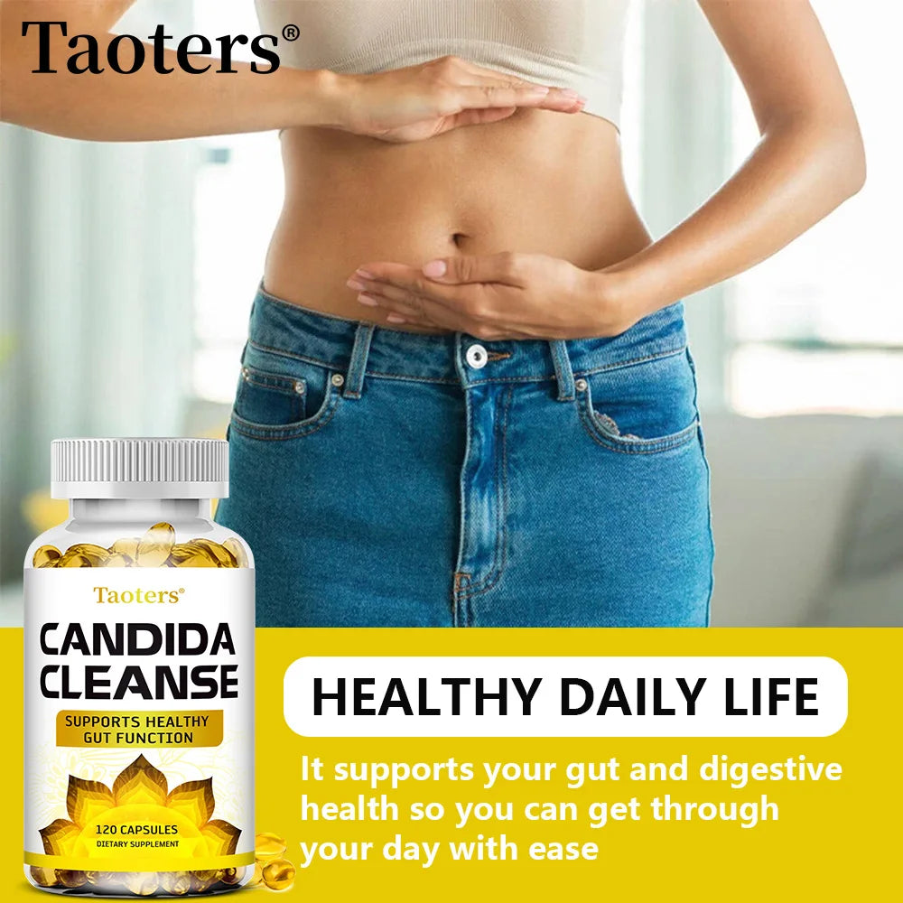 Candida Cleanse - Nettoyage du foie, détoxifiant, favorise la santé intestinale, nettoyage du côlon, stimule l'énergie, 120 gélules