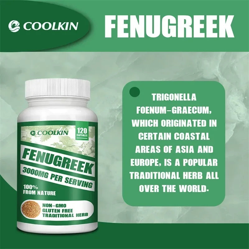 Fenugrec 3000 mg - Convient aux mères allaitantes, pour le développement des seins, améliore la circulation - Riche en protéines et en vitamines