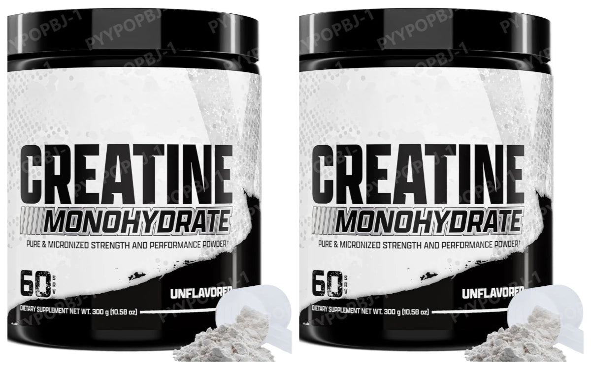 Créatine Monohydrate en Poudre 60 Portions Sans Saveur 5g Créatine Micronisée en Poudre Sans Gluten