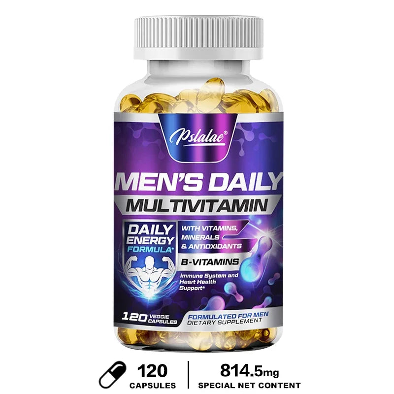 Complément Multivitaminé Quotidien pour Hommes - Améliore la Santé Cérébrale Cognitive, l'Énergie et l'Endurance, et la Masse Musculaire