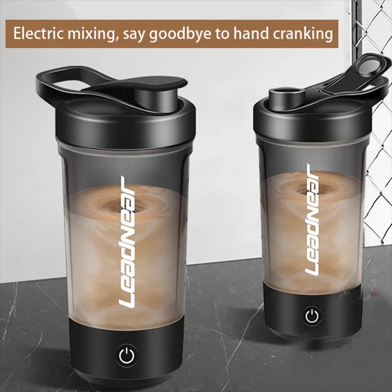 Bouteille shaker de protéines de lactosérum électrique portable USB 450 ml, tasse mélangeuse entièrement automatique, rechargeable, pour la salle de sport, sans BPA, pour cocktails