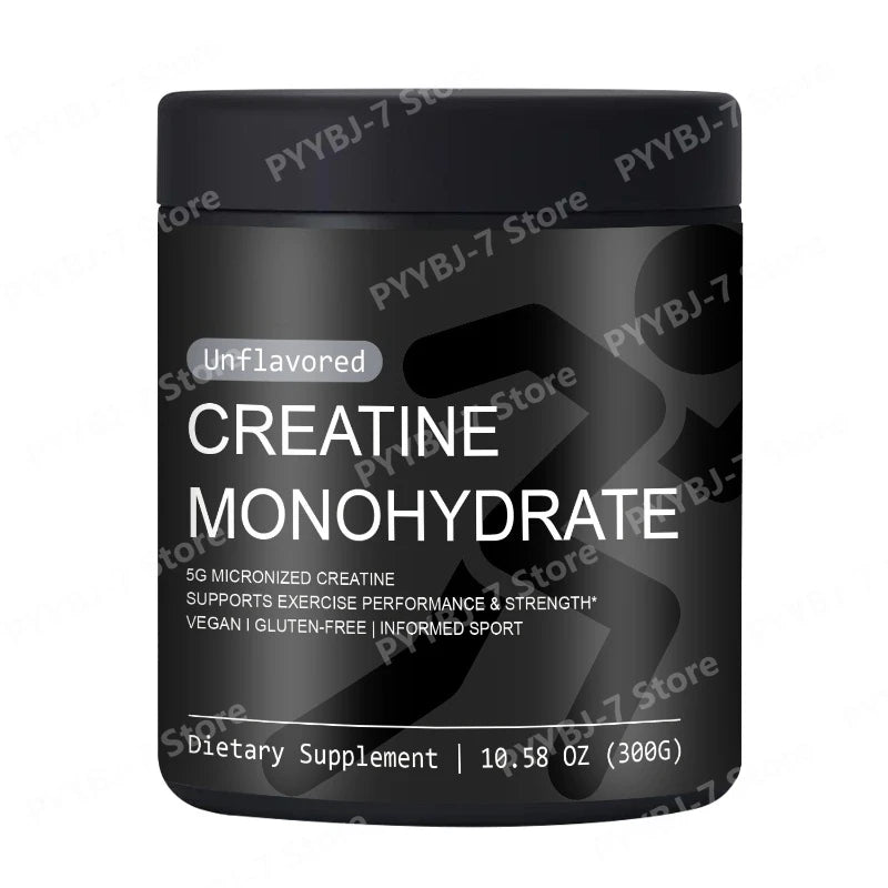 Monohydrate de créatine : Développe la masse musculaire maigre, améliore la performance et la force, soutient la récupération après l'entraînement, suppléments de santé quotidiens.