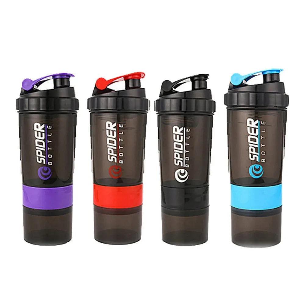 Bouteille Shaker Protéines Premium 590 ml, avec Agitateur Métallique, Idéale pour les Shakes Protéinés et les Boissons Pré-Entraînement