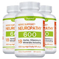 Complément de soutien contre la neuropathie 600mg - Antioxydant, favorise la santé nerveuse, l'énergie cellulaire, le métabolisme et l'anti-âge, sans OGM