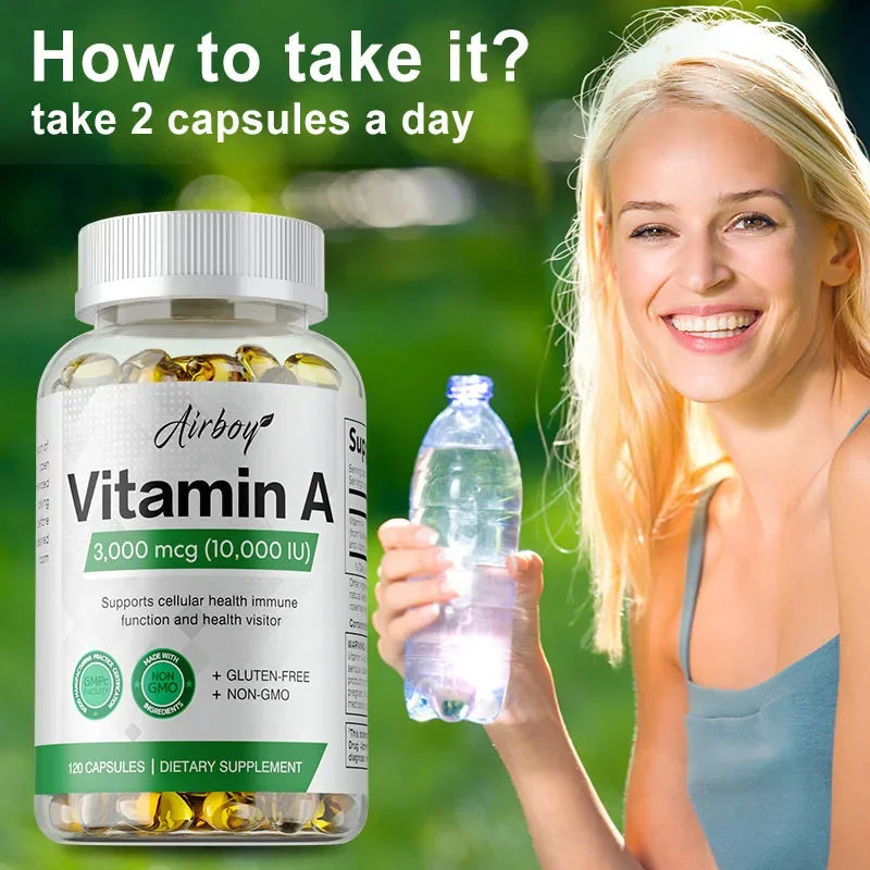 Vitamine A - Système immunitaire et fonction de reproduction, Favorise une peau et des yeux sains, Activité antioxydante
