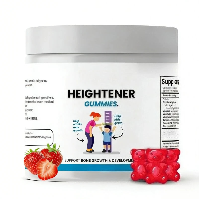 Height growth gummies for kids and adults for reaching peak physical potential naturally.
