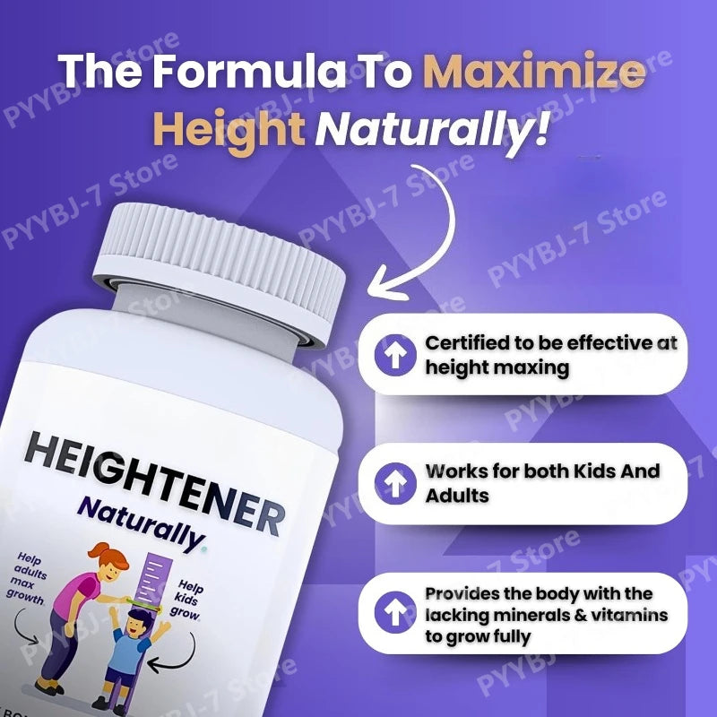 Height growth gummies for kids and adults designed for the natural recovery of an active life.