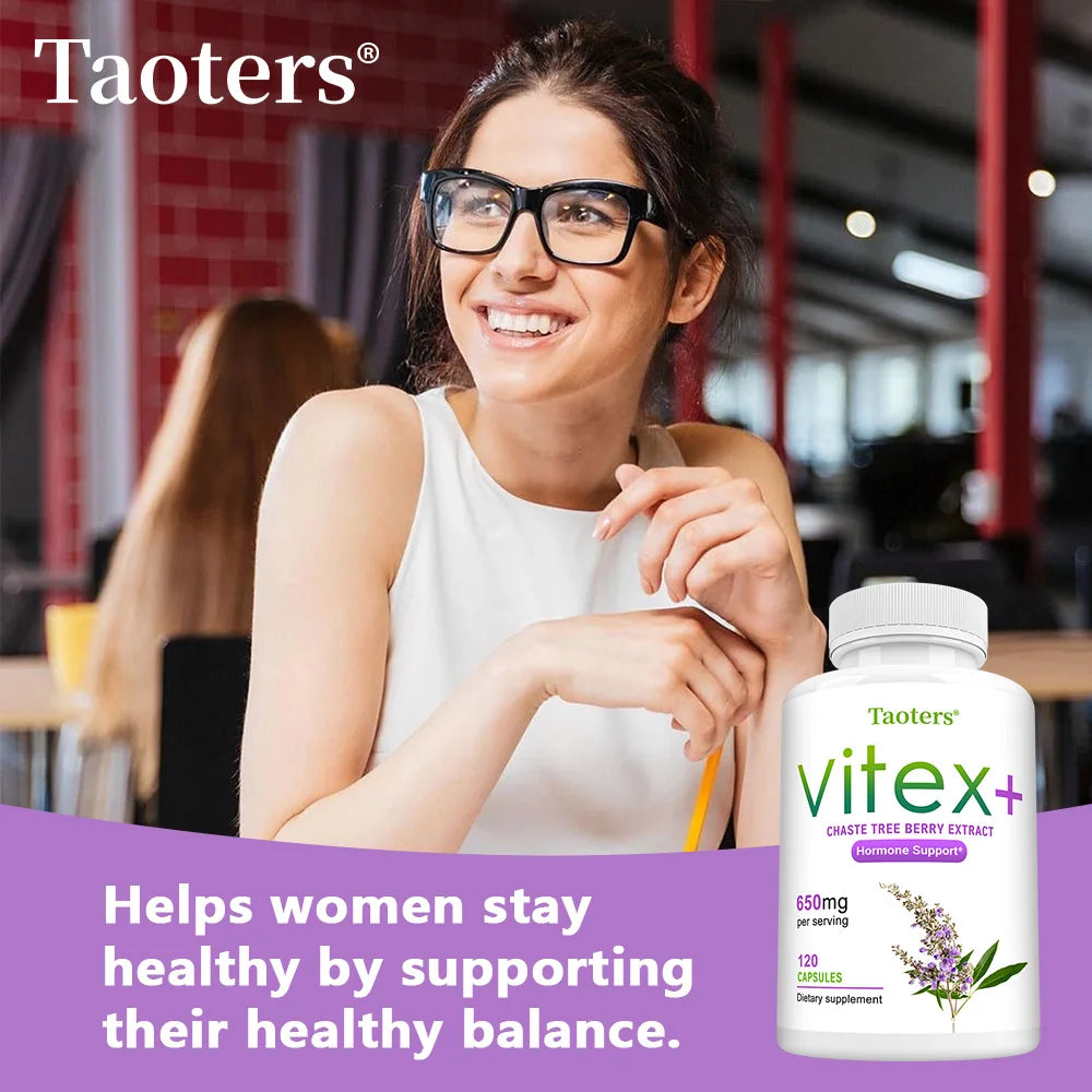 Extrait de baies de Vitex, complément alimentaire à base de plantes pour la ménopause féminine, améliore la peau, régule l'humeur, favorise le sommeil, sans OGM