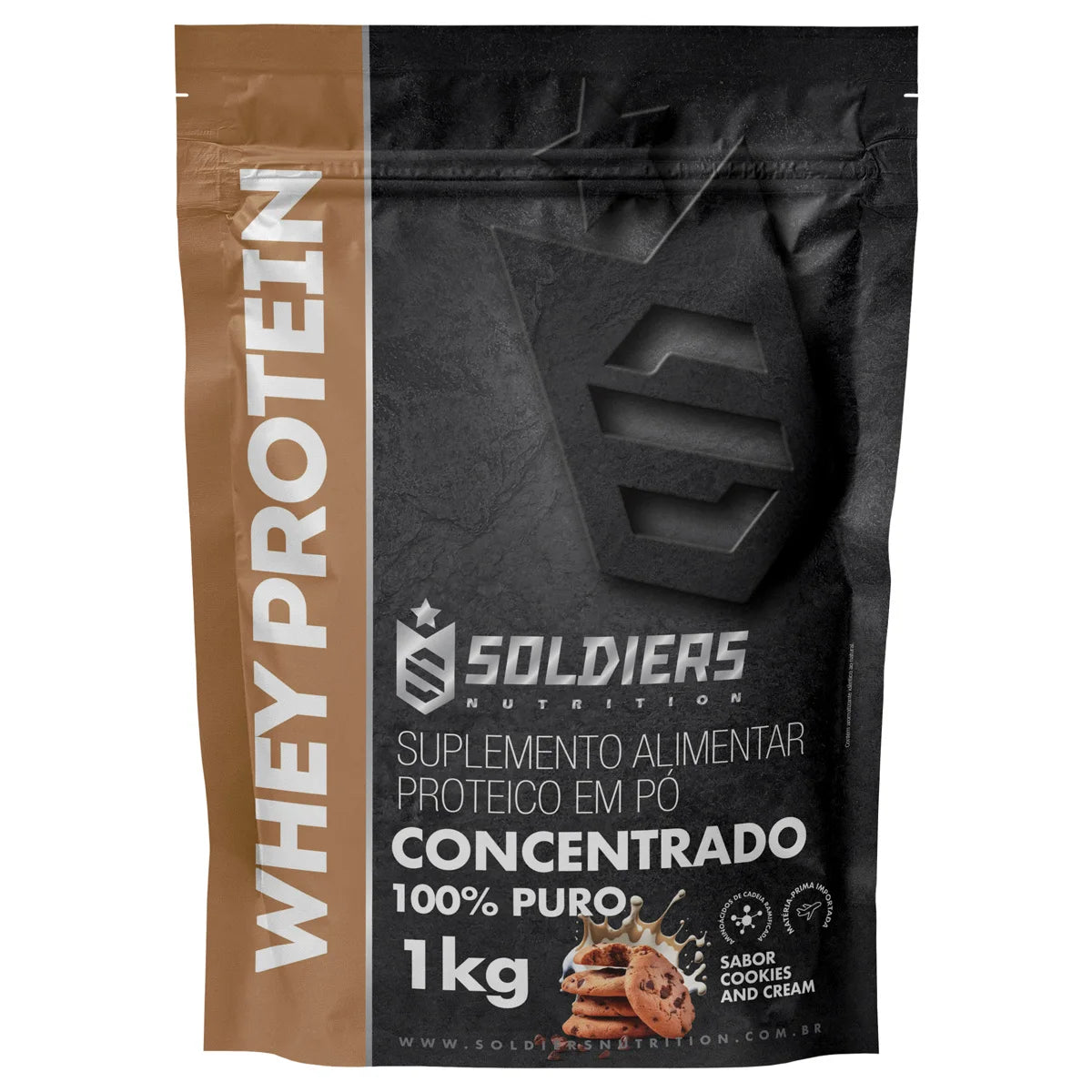 Imported whey protein concentrate Strawberry flavor being mixed into a smoothie.