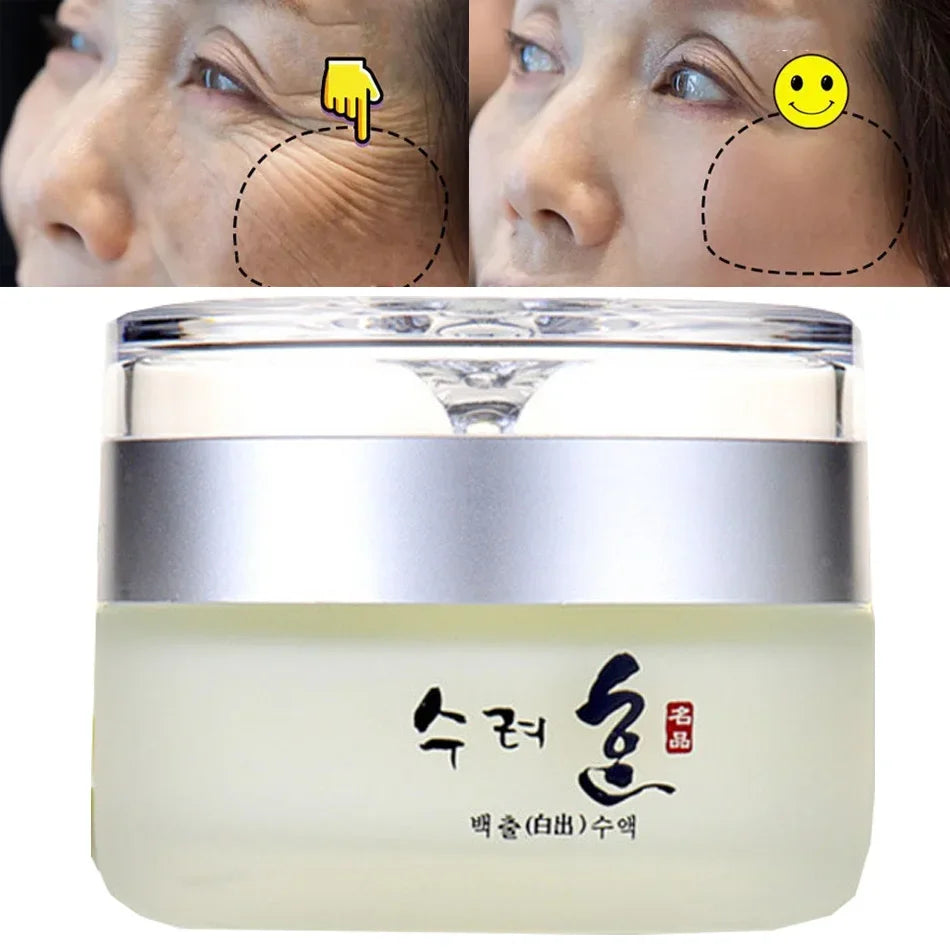 Crème Visage au Collagène 50g Nourrit, Repulpe la Peau, Texture Fraîche Crème Rajeunissante Jour/Nuit Hydratante Cosmétiques Coréens