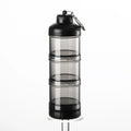Distributeur de poudre protéinée avec boîte et boîte de rangement pour aliments en PC de qualité alimentaire, convient pour l'exercice en salle de sport, transparent