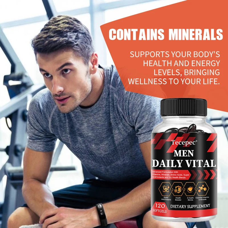 Multivitamines Homme avec Vitamines et Minéraux - Améliore l'Endurance, la Force, la Performance Sportive et la Santé Générale