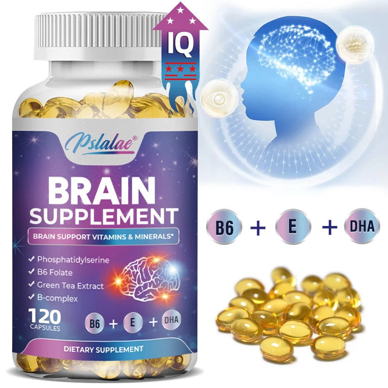 Complément Nootropique Cerveau & Concentration - Améliore la Mémoire, la Concentration Mentale, la Fonction Cognitive, pour la Santé du Cerveau et du Cœur