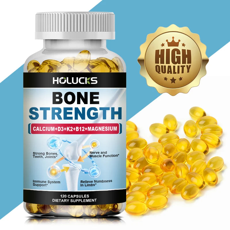 Calcium magnesium vitamin d3 k2 supplement for natural health benefits in daily life