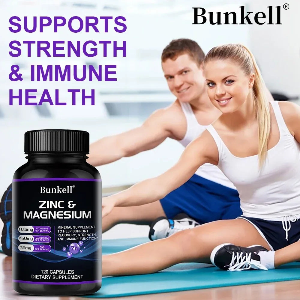 Magnesium zinc vitamin d3 capsules with Vitamin D3 for metabolic function.