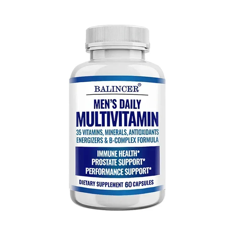 Multivitamine pour hommes - Contient des vitamines B12, B6, du zinc et du sélénium pour soutenir la coordination, la santé cardiaque, l'immunité et la prostate