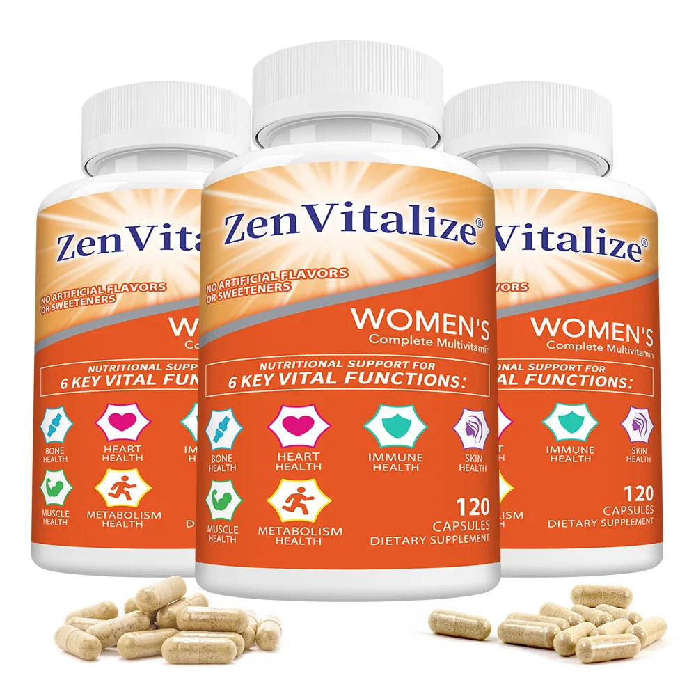 Multivitamine pour femmes - Soulage le stress, favorise la santé digestive, soutient la santé osseuse, l'énergie cellulaire et renforce l'immunité