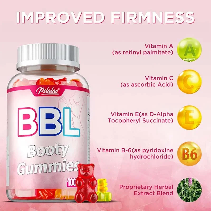 Bonbons Gélifiés BBL - Favorisent la croissance des hanches, améliorent les courbes naturelles, équilibrent les hormones, accélèrent le métabolisme et améliorent la vitalité