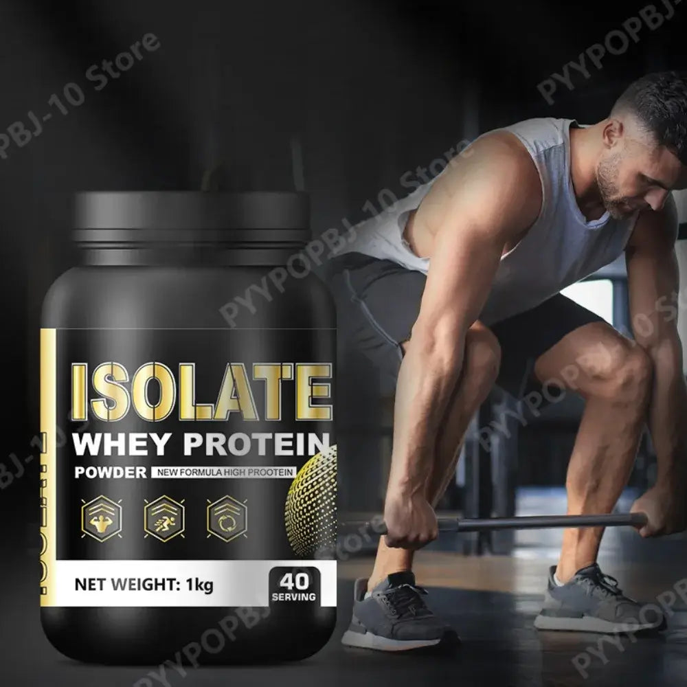 Pure whey isolate supplement for natural health benefits in daily life.