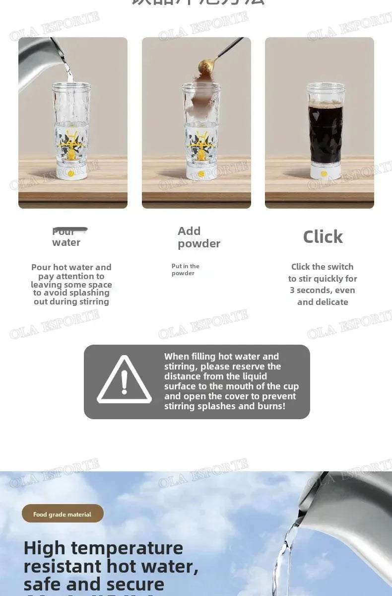 Gobelet mélangeur électrique automatique de 450 à 700 ml, bouteille de shaker de protéines portable, alimenté par piles, gobelet mélangeur entièrement automatique pour la maison