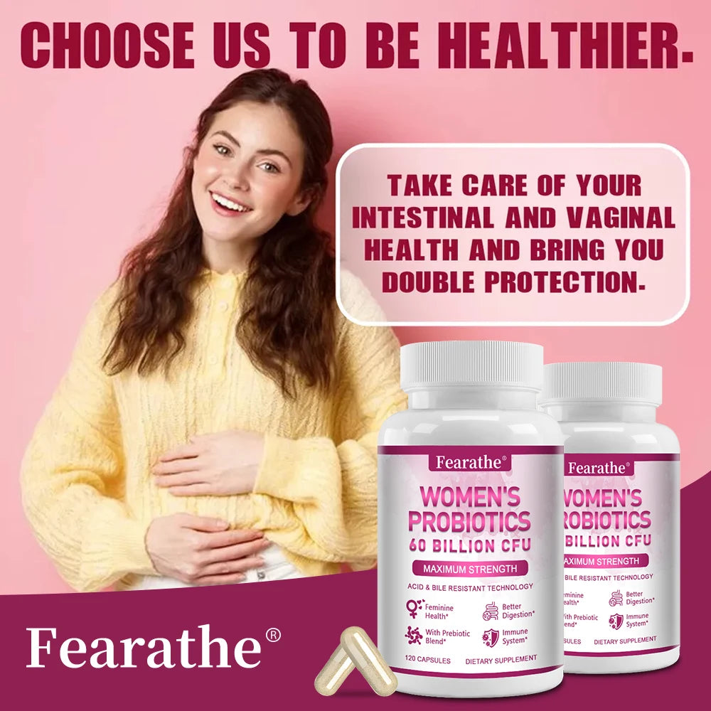 Probiotiques pour femmes – Favorise la santé intestinale, immunitaire et générale des femmes, aide à la digestion et améliore l'absorption des nutriments