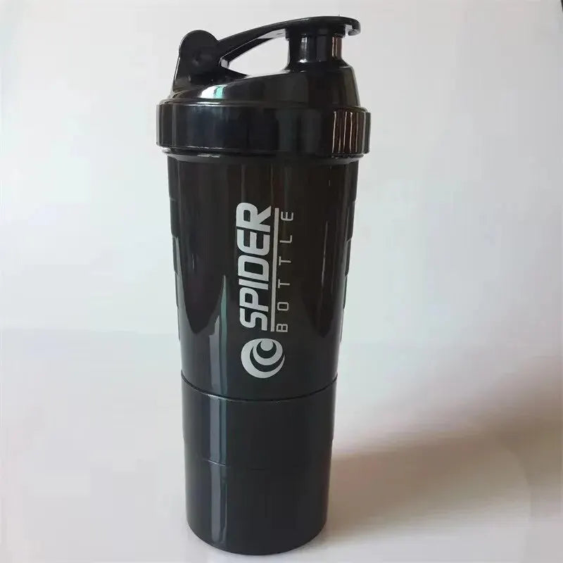 Shaker à 3 couches pour poudre de protéines, tasse à mélanger, bouteille de sport et fitness, cadeau, grande capacité, pour musculation