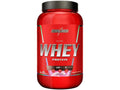 Hypercaloric Whey Protein Powder 900g by Integralmedica in red packaging, Nutri Whey Strawberry flavor.