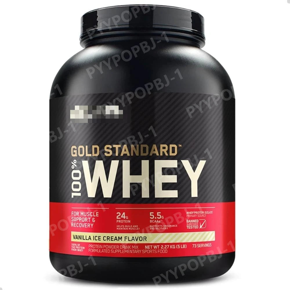 Isolated whey protein powder 5LB jar for serious athletic training.