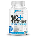 Complément de NAC + Glutathion pour la Santé de la Peau - Antioxydant, Détox, Immunité Sans OGM, 120 Gélules