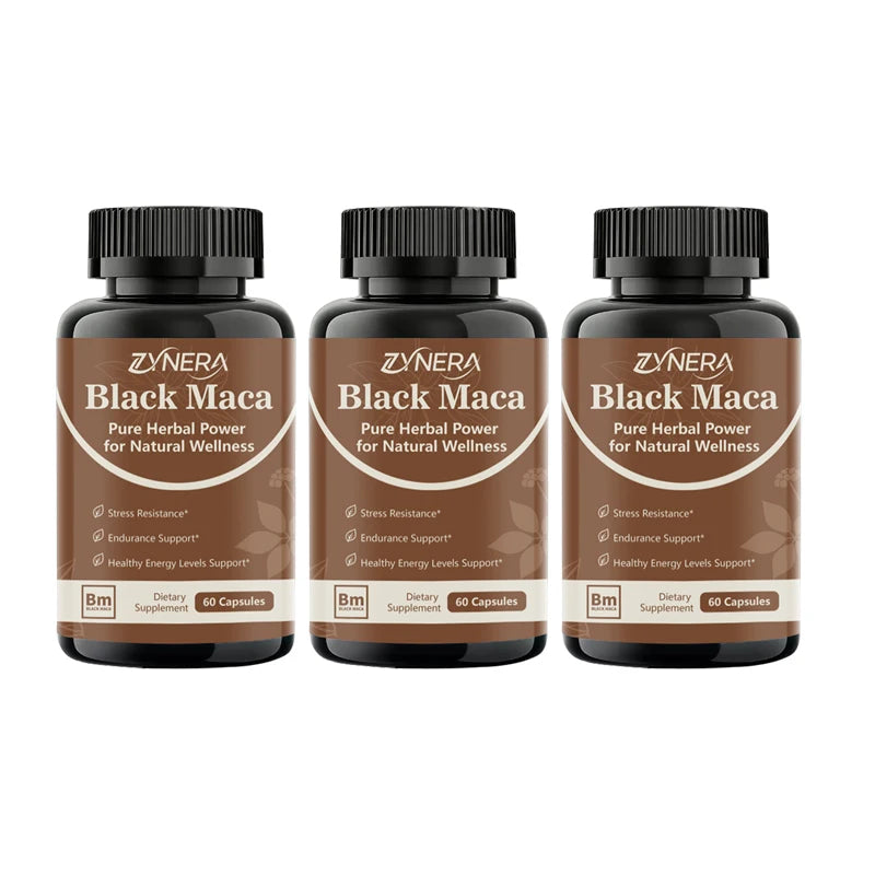 ZYNERA Men's Vitality Capsules | Ashwagandha & Maca Root | Energy, Stamina & Performance Booster | 60 Caps